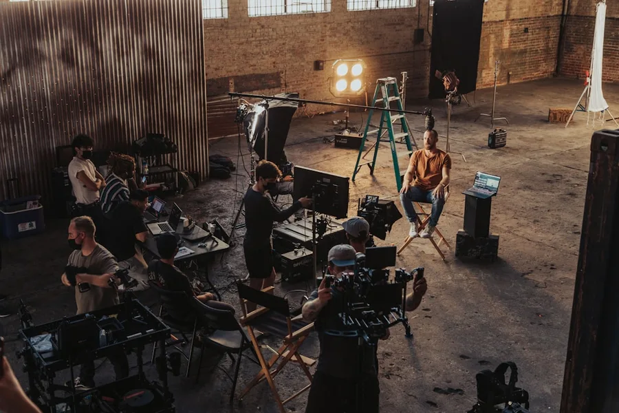 Film and media production equipment in action