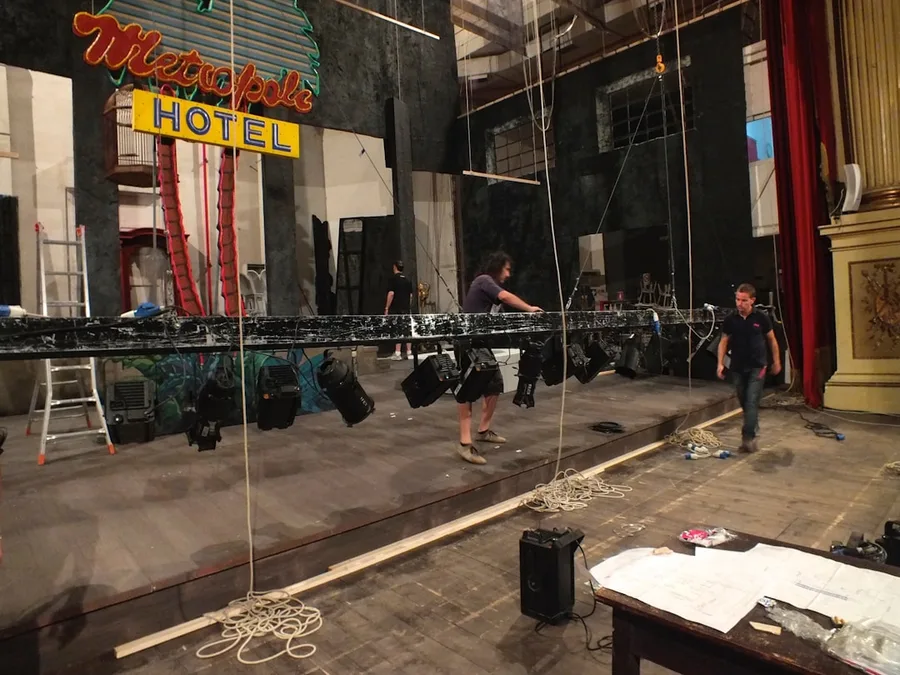 Professional production lighting rig for media and events